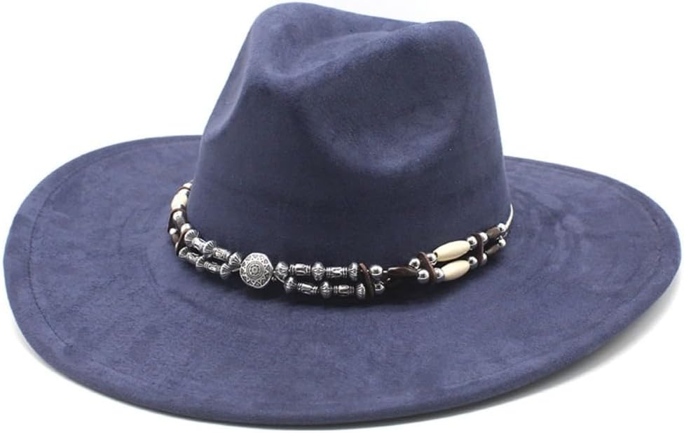 Wide Brim Fedora Hat with Braided Band, Mint Green, Wool Felt, Western Style, Classic