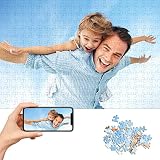Custom Fathers Day Puzzles Jigsaw from Photos，Make Your Own Personalized 150 300 500 1000 1500 Piec