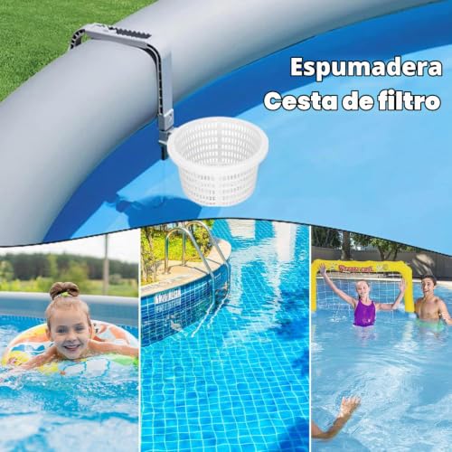 Miniatura 7 de Cesta Para Skimmer De 18 Cm, Cesta De Filtro De Plástico De Skimmer Para Piscina Cestas De Skimmer De Limpieza Para Sp1091lx