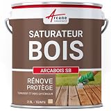 Saturateur Bois pour terrasse, bardage extérieur : ARCABOIS SB Naturel (incolore) - 2.5L (jusqu a 12.5m²) - ARCANE INDUSTRIES