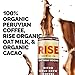 RISE Brewing Co. Oat Milk Mocha Nitro Cold Brew Coffee, No Sugar Added & No Dairy, Organic & Non-GMO, Low Acidity & Vegan, 10 Fl. Oz. Cans