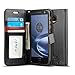 Moto Z Droid Case, J&D [Wallet Stand] [Slim Fit] Heavy Duty Protective Shock Resistant Flip Wallet Case for Motorola Moto Z Droid - Black