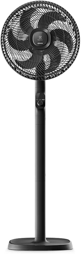Electrolux Ventilador Coluna ou mesa 40cm 6 Pás silencioso 3 velocidades 2 anos garantia com inclinação Duoforce Air+ EFS40 Alcance de vento 17m 127v Preto