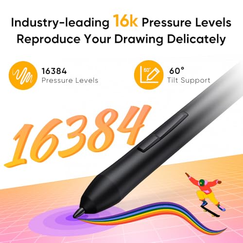 Image of XPPen Deco 640 Drawing Tablet with 16384 Pressure Levels Sensitivity Battery-Free Stylus 6*4 Inch OSU Drawing Pad Graphic Tablet for Digital Drawing Teaching Designing Editing Work for PC Mac Android