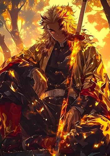 Image of NIJUKA Anime Printed A4 Size Metal sheet Poster For Home And Room Decoration | For Anime Art Fans Boys And Girls (Raingoku New Look Fanart)