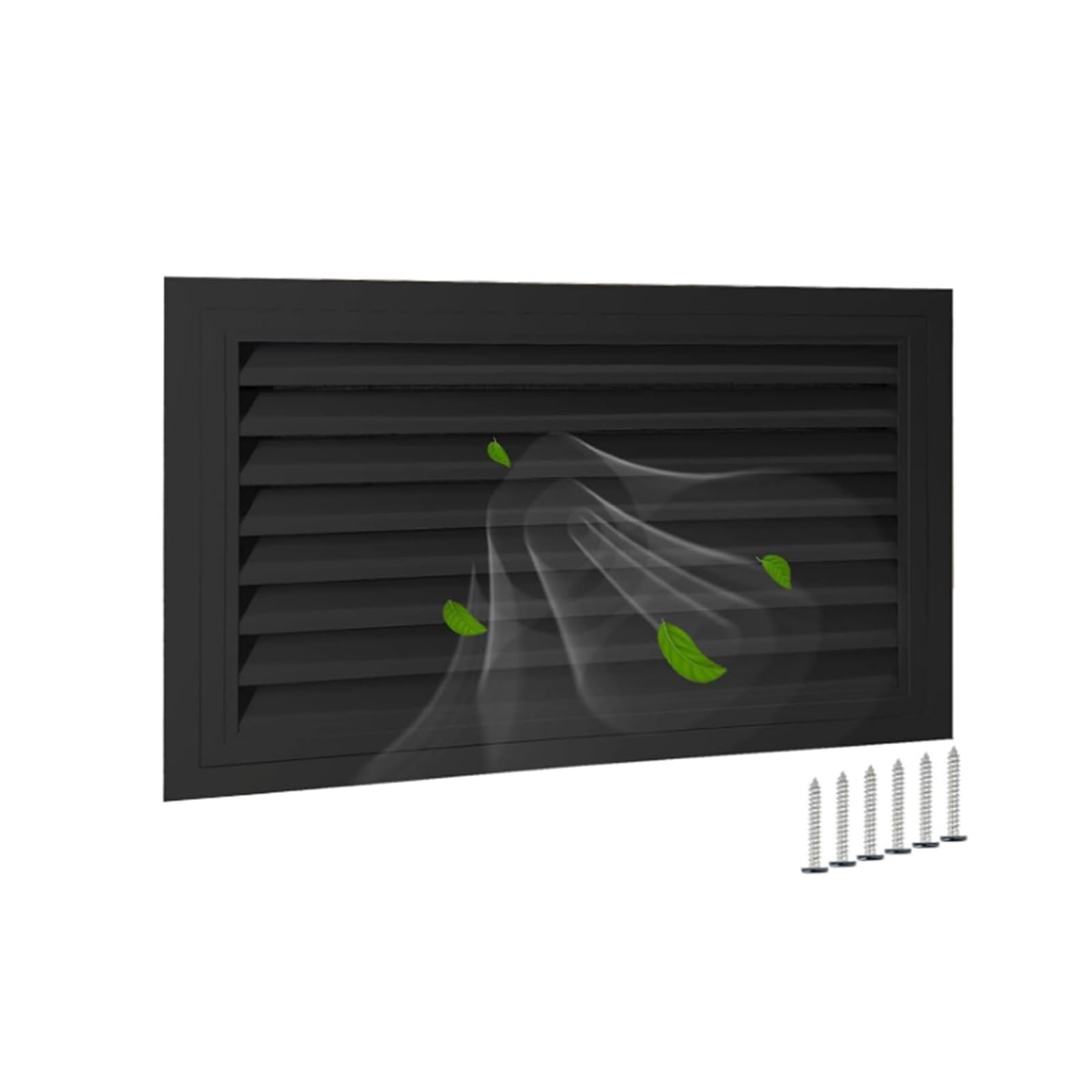 Grille d'aération en aluminium pour évacuer l'humidité et réguler l'air des murs extérieurs