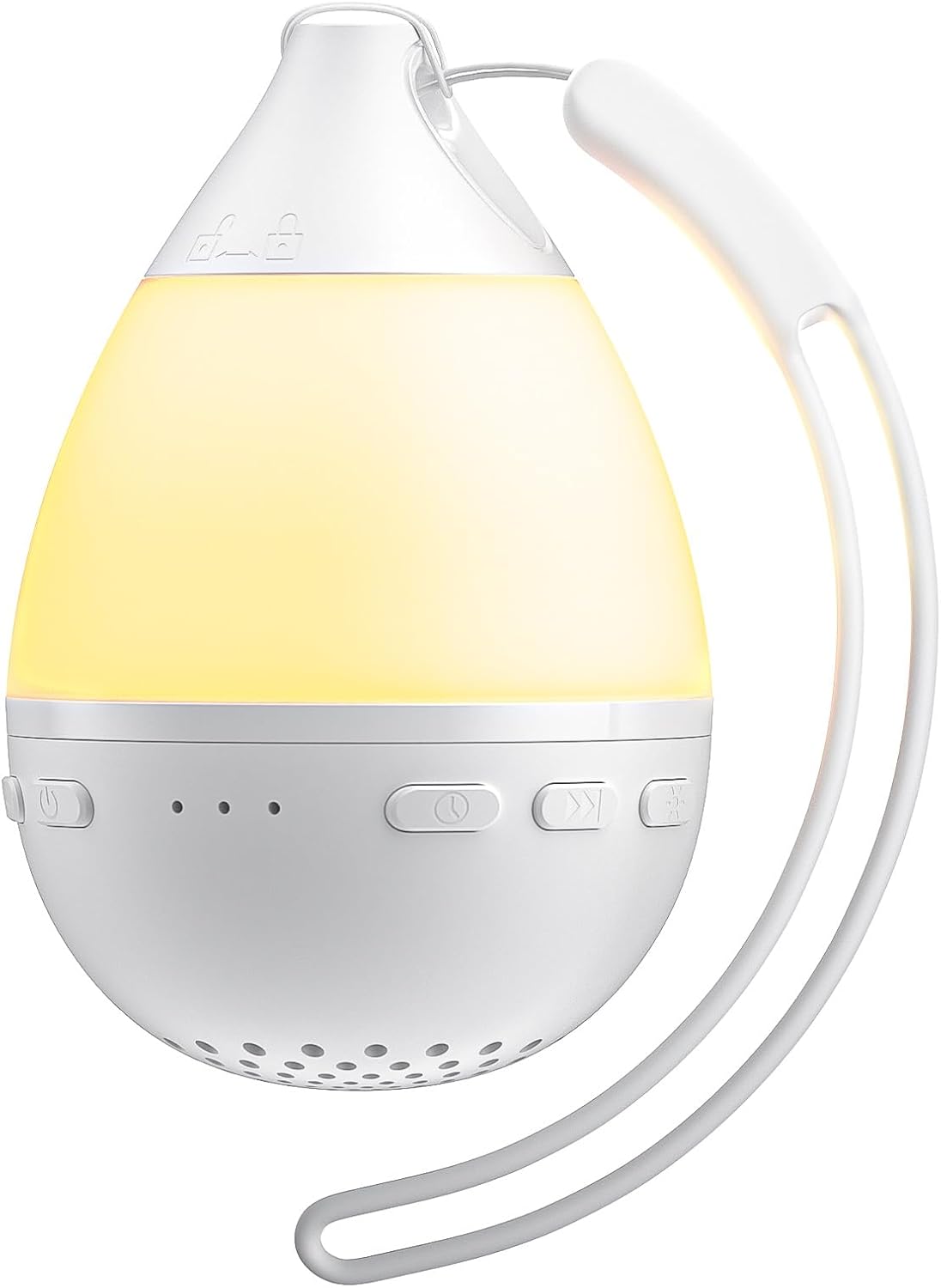 Portable Sound Machine for Baby Adults, gliship White Noise Machine with 26 Soothing Sounds & 2 Sleep Night Light, Shusher Baby Sleep Noise Canceling for Home Office Privacy Travel Sleeping Relaxation