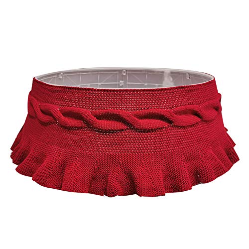 Gentlecarin Christmas Tree Collar, Knitted Red Christmas Tree Ring, 3D Christmas Tree Bottom Decoration For Homes, Shopping Malls Yards Squares 70Cm #TOP8