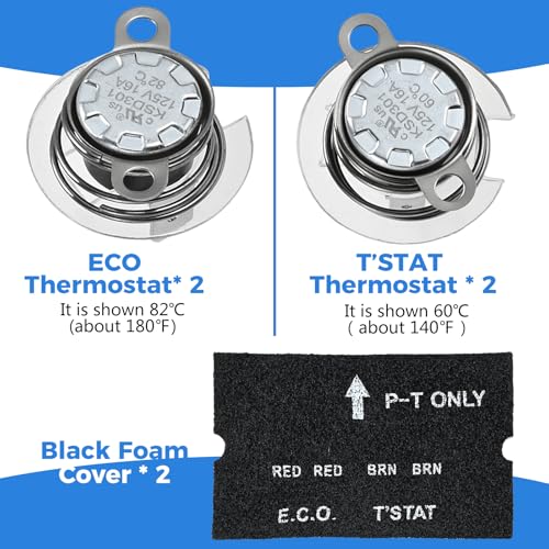 Image of RV Water Heater Thermal Cutoff Kit with ECO Thermostat Assembly Kit Replacement for Atwood 93866 91447 RV Camper Water Heater Tank