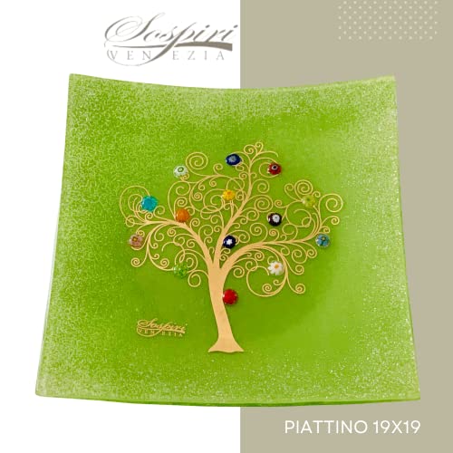 Sospiri Venezia Murano Glass Decorative Dish, Handcrafted Decorative Bowls for Home Decor Centerpiece Tray, Key Bowl - Image 2