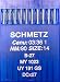 SCHMETZ 10 okrągłych kolb maszyn do szycia system igieł B-27 przemysłowy St. 90