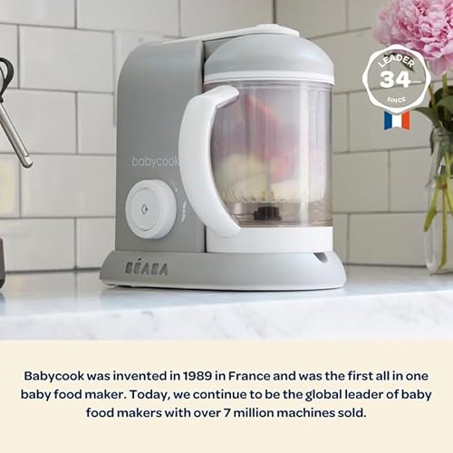 image for BEABA [Baby][cook] Solo 4 in 1 Baby Food Maker, Processor, Steam Cook 