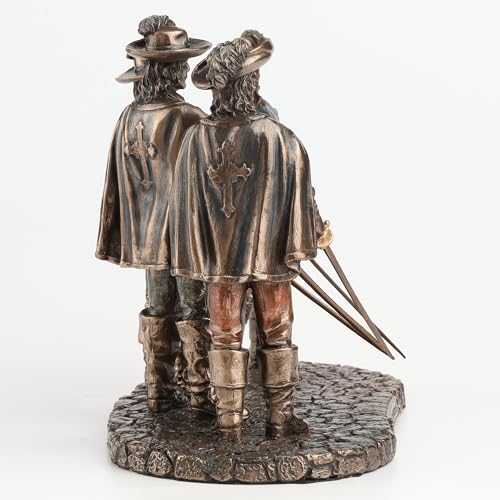 Estatua de resina con acabado bronce de Los Tres Mosqueteros miniatura 7