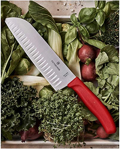 Victorinox Swiss Classic Santoku Carving Knife, 6.7 Inches, Red #TOP6