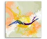 Paul Sinus Art Schwimmen II 60x60cm Wandbild SPORTBILD 