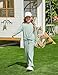 Yekay Size 6 Girls Clothes Two Piece Twist Front Long Sleeve Pullover SweatShirts & Wide Leg Sweatpants Outfits Fashion Jogger Set
