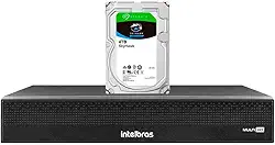 Dvr Gravador de Vídeo Intelbras MHDX 3116-C 16 Canais Full HD 1080p com Compressão H.265+ e Inteligência Artificial + HD SkyHawk 4TB