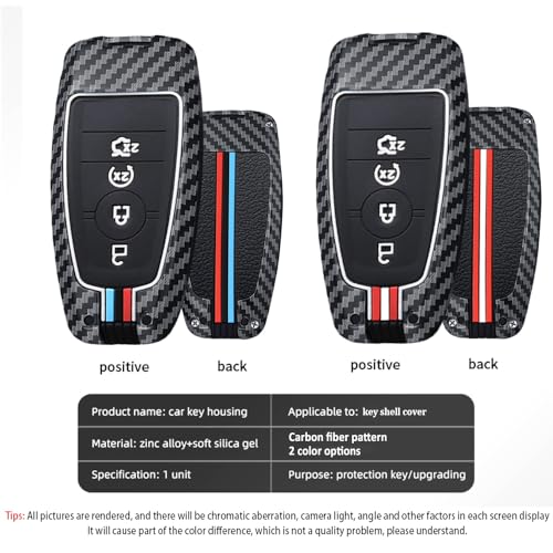 Coque de clé 2 boutons Ford étui silicone aspect carbone