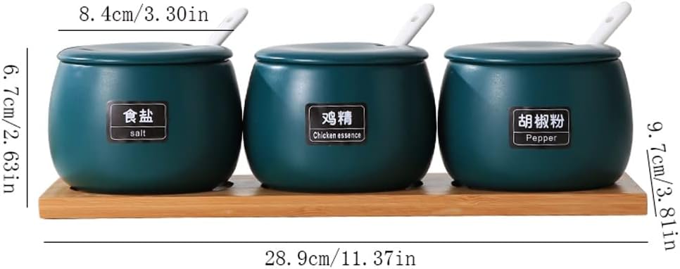調味料ボトルセット セラミック調味料ボックス 調味料ジャー 家庭用セット チリ 塩 砂糖 グルタミン酸ナトリウム ジャー 調味料ラッ