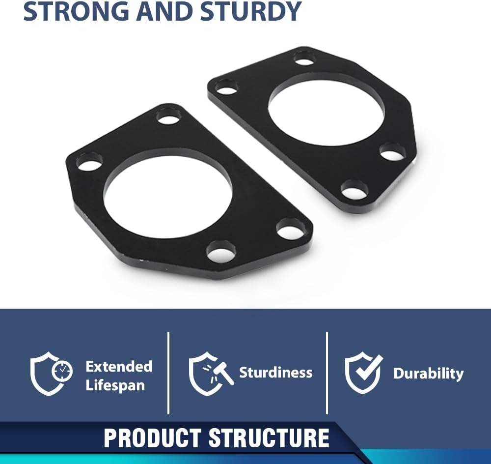 PIT66 1/2" Front Lift Lean Spacer Compatible with Jeep Liberty KJ KK 2002-2012, Fit Dodge Nitro 2007-2012 Black