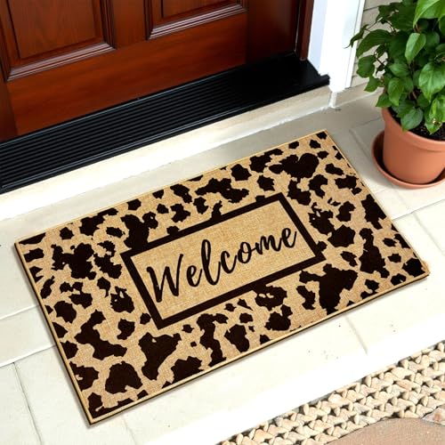 Cow Print Farmhouse Doormat