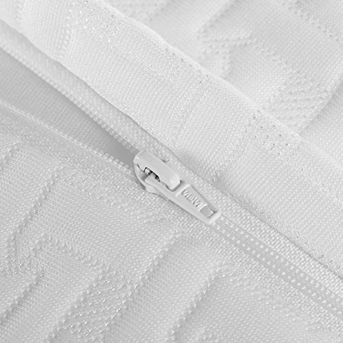 Elviros Cervical Memory Foam Neck Pillow for Side Sleeping Contour Orthopedic Pillows(White,Pillowcase Only) - Image 3
