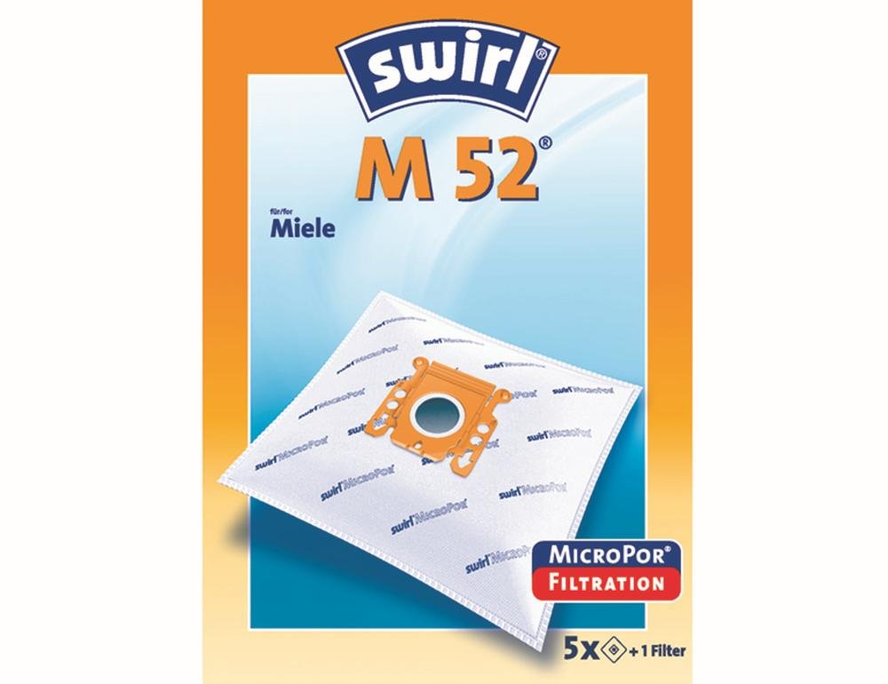 Amazon.de: SWIRL M 52 Staubsaugerbeutel, 52 MicroPor für Miele 