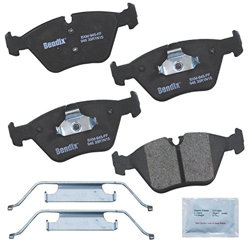 Bendix Priority1 CFM946 Semi-Metallic Front Brake Pads for BMW 330Ci 2006-2001, 330i 2005-2001, 330xi 2005-2001, X3 2010-2004, Z4 2008-2006, MG ZT 2005-2003