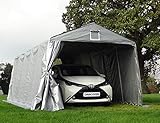 faltgaragen pkw Reichlich Stehhöhe Dancover Zeltgarage Garagenzelt Basic 3,3x7,2x2,4m PE, grau