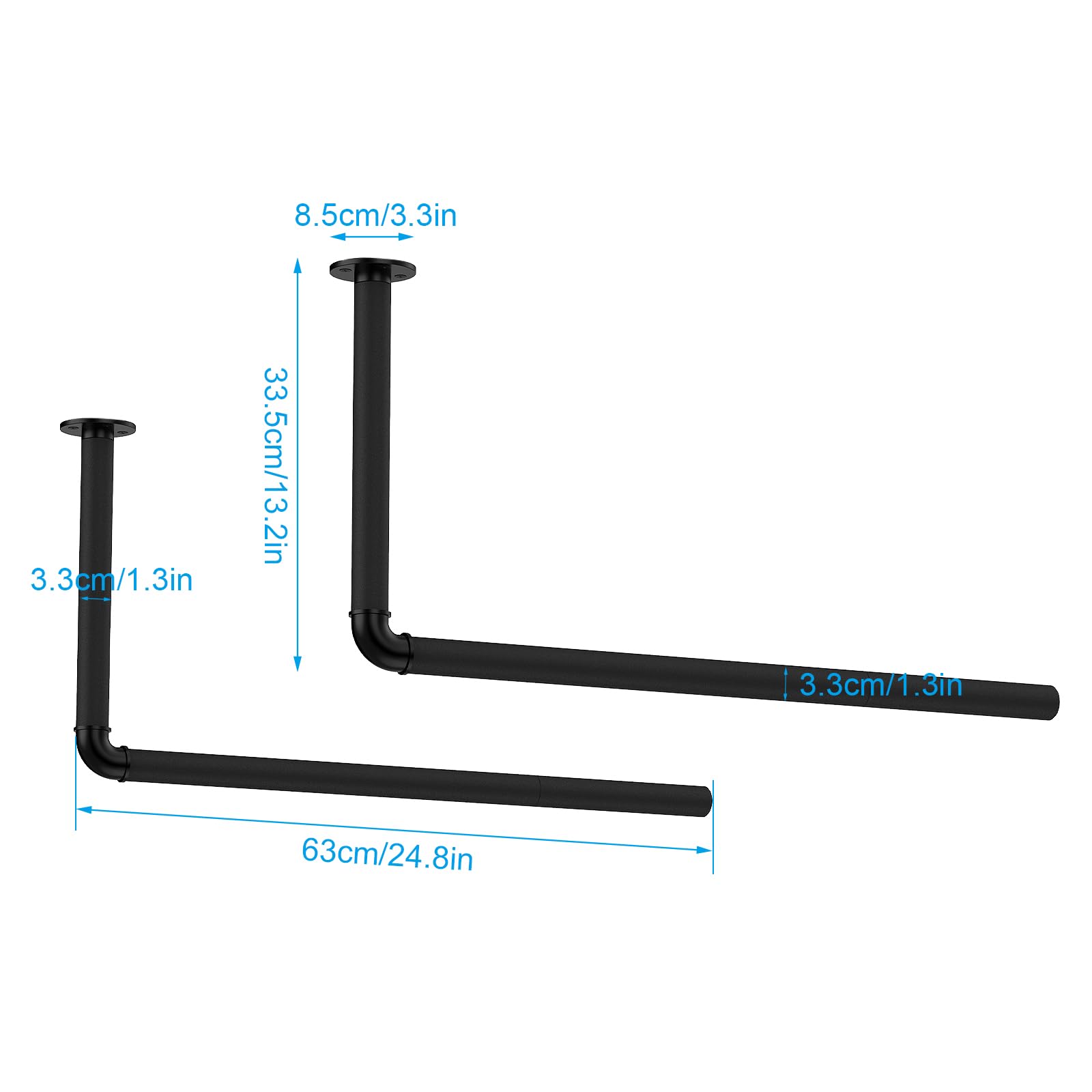 Shinoske Organizador de Techo y Pared para Garaje, Soporte Ajustable para Equipos Largos y Pesados, Ideal para Tablas de Surf, Escaleras, Herramientas, Solución de Almacenamiento para Trastero