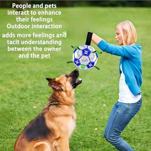 Generisch Fußball Hundespielzeug | Welpen Trainingspielzeug Hüteball | Kunstleder Robuster Spielzeug Für Tiere | Für Garten Und Freizeitunterhaltung Im Freien-6