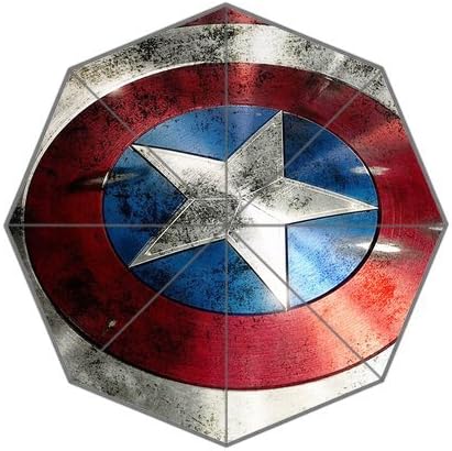 Bout it!! Custom Cool Design Shield of Captain America Idea 01 Printed Portable Fashion Foldable Umbrella!Browsing more details below