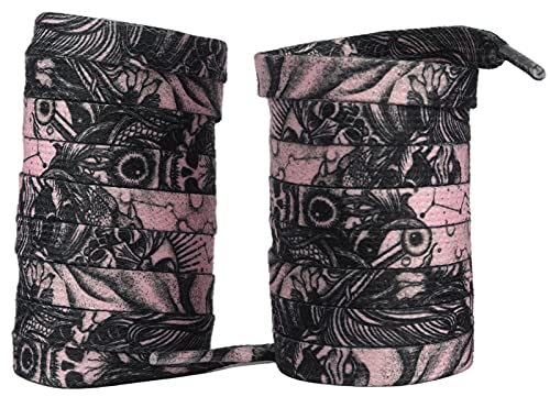 DIINC Vibrant Shoelaces for Fun, Cool Design Pink Shoe laces for Sports Athletic Shoes Sneakers Boots, 62.99 Inch(160CM)