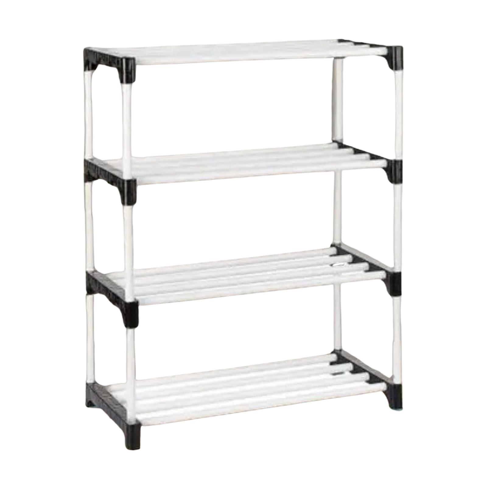 NILUX 4-Layer Adjustable Bookshelf for Home Library and Office Multipurpose Plastic Storage Rack with Sturdy Shelves Space-Saving Organizer for Books Decor Toys and Daily Essentials