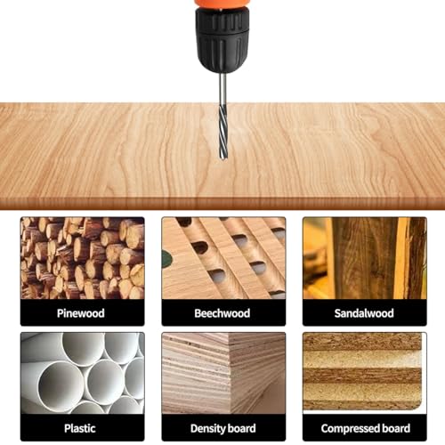 Meccion Wood Drill Bit Set 8pcs Professional Self Feed Speed Auger Drill Bit 10mm/12mm/14mm/16mm/18mm/20mm/22mm/25mm with 1/4 Inch Hex Shank 4 Meccion Wood Drill Bit Set 8pcs Professional Self Feed Speed Auger Drill Bit 10mm/12mm/14mm/16mm/18mm/20mm/22mm/25mm with 1/4 Inch Hex Shank - Image 4