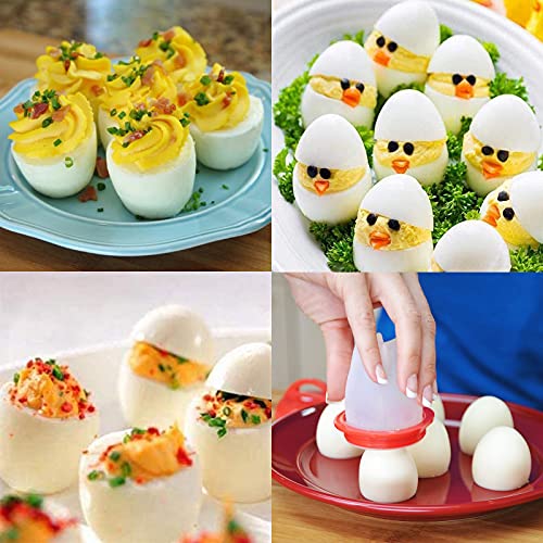 6pcs Eier Silikon Kocher Schale Eierkochern Ohne Schale Eier Schnelle Gadgets ZubehöR Eierkocher Maker Egg Schale Eggs Gekochte Eier KüChenhelfer Ei Wilderer Gekochte Eierform Ist Sicher Und Gesund – Bild 5
