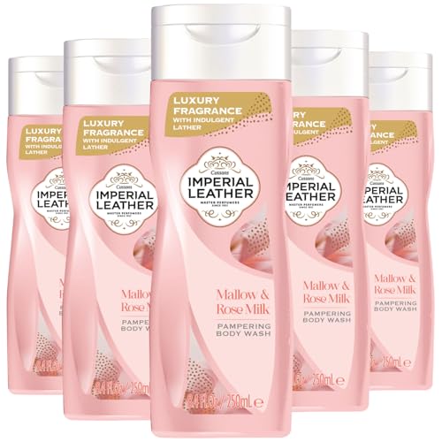 Imperial Leather Bodywash Shower Gel Mallow & Rose 250ml Pack of 6 | Luxurious Moisturizing Shower Cream for Soft Skin | Long Lasting Fragrance Bath & Body Care