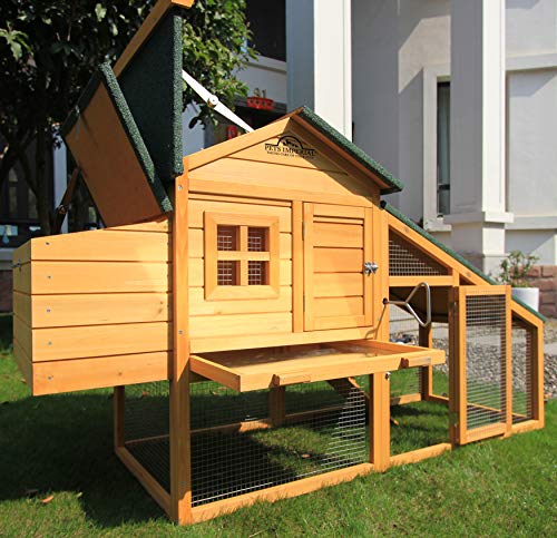 Pets Imperial® Warwick Hühnerstall mit Auslauf - Hühnerstall aus Holz mit Nistkasten und ausziehbarem Tablett - 175 cm… – Bild 4