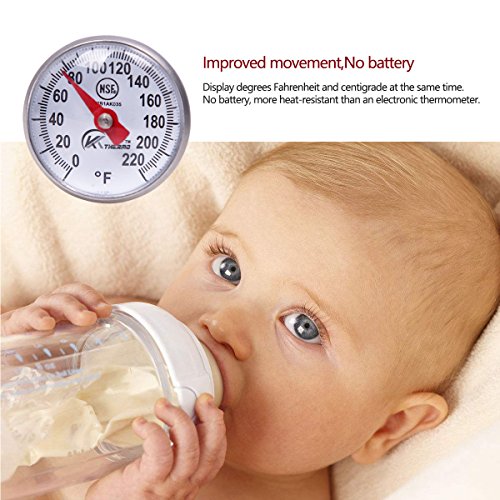 KT THERMO Instant Read 1-Inch Dial Thermometer,Best for The Coffee Drinks,Chocolate Milk Foam by KT THERMO - Used condition - Image 2