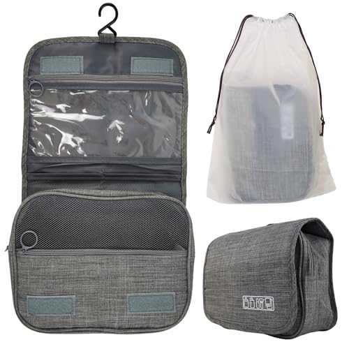 MAGUEZ Neceser de Viaje Colgante Impermeable Hombre y Mujer, Viene con Bolsa de Almacenamiento de Regalo, Neceser Maquillaje, Bolso Hombre, Bolsa de Aseo para Viajes, Ideal como Accesorios de Viajes