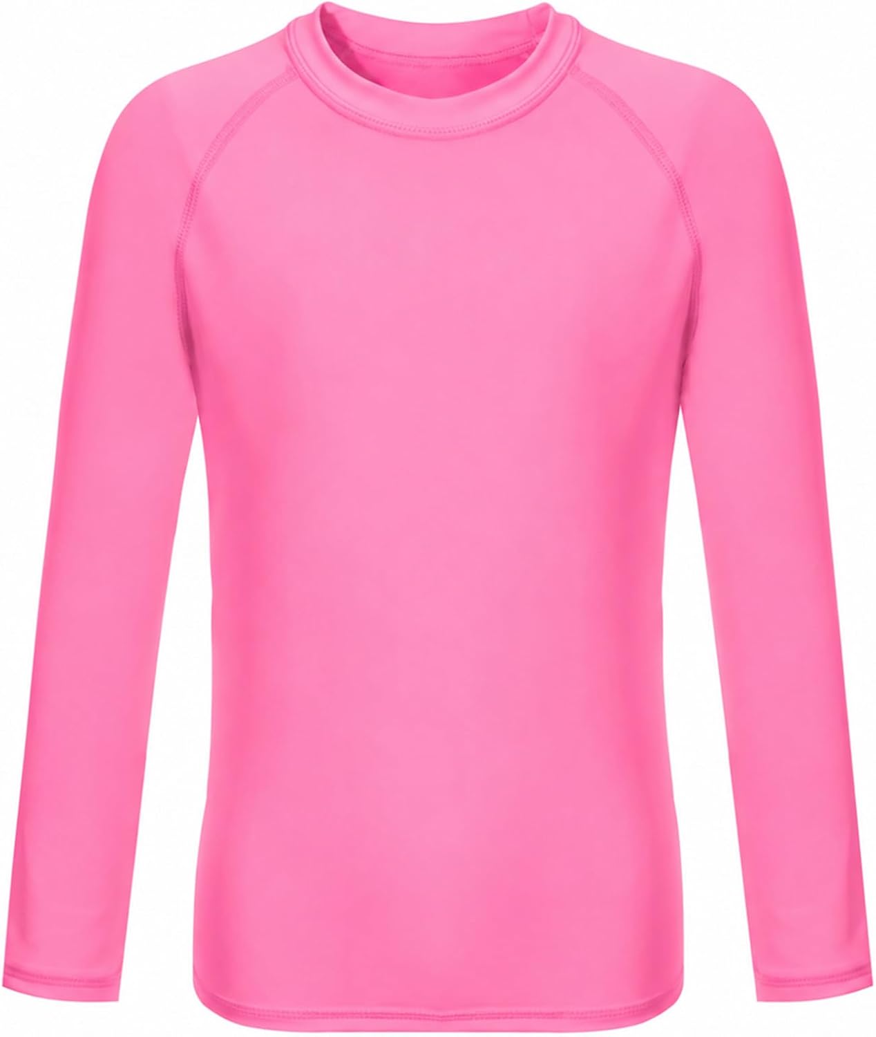 5-14Y Boys Girls Rash Guard UPF 50+ Long Sleeve Kids Neon Swim Shirts | Quick Dry Boys Girls Swim Shirts,Unisex Kids Neon Rash Guard,Teen Rash Guard Swimsuit