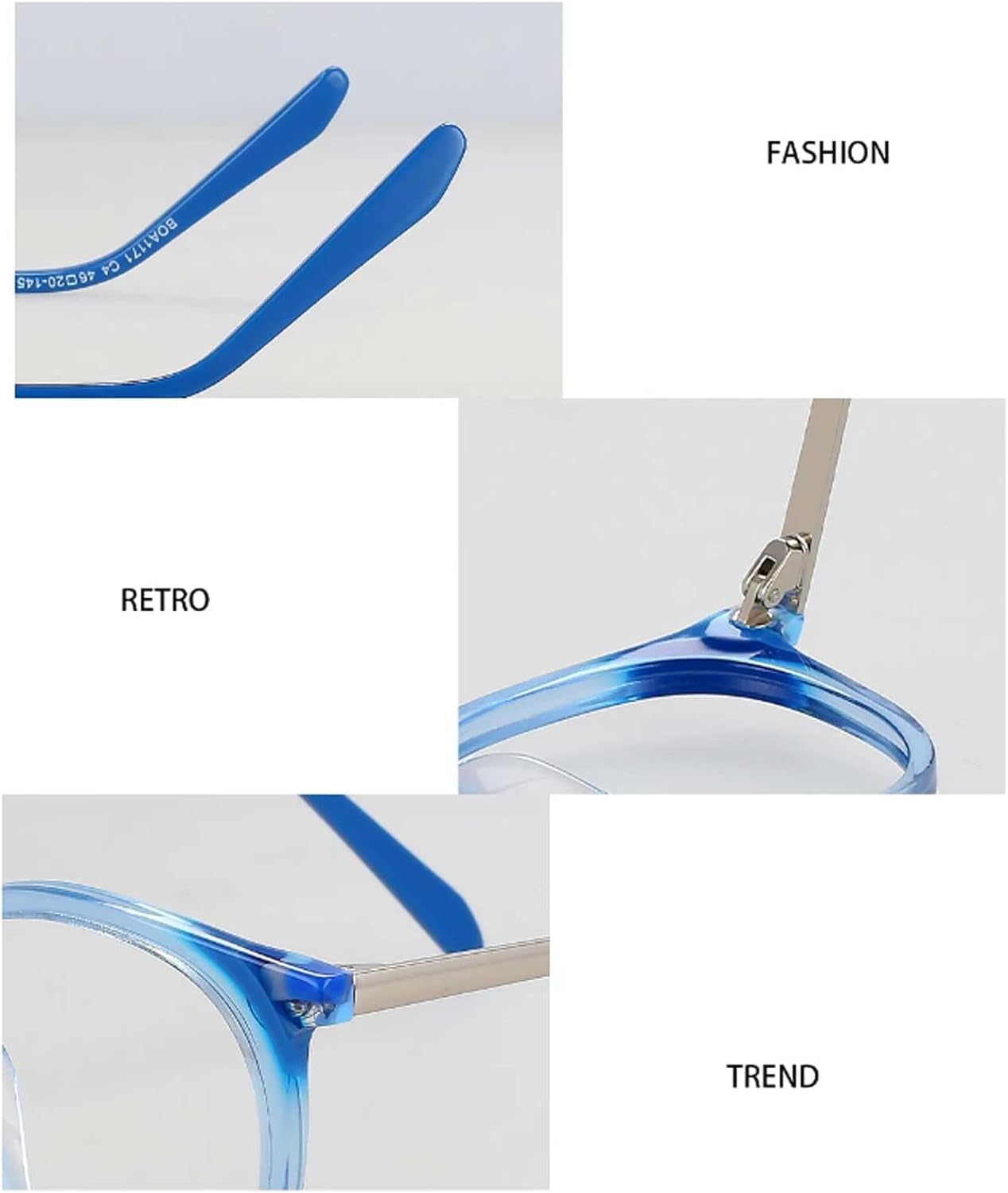 Montature Montature per Occhiali Anti-Luce Blu Montature per Occhiali in Acetato Montature per Occhiali ultraleggere Occhiali da Vista Unisex Lettori di Computer Comodo da Indossare