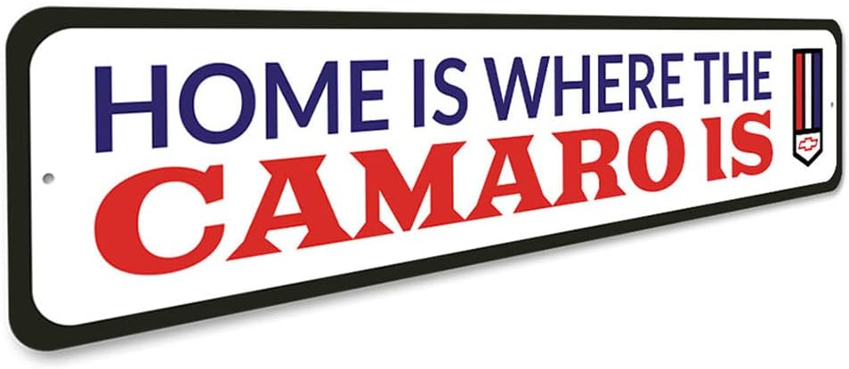 Home is Where the Camaro Is, Decorative Garage Wall Decor, Father's Day Sign, Popular Car Sign - 4 x 18 image 3