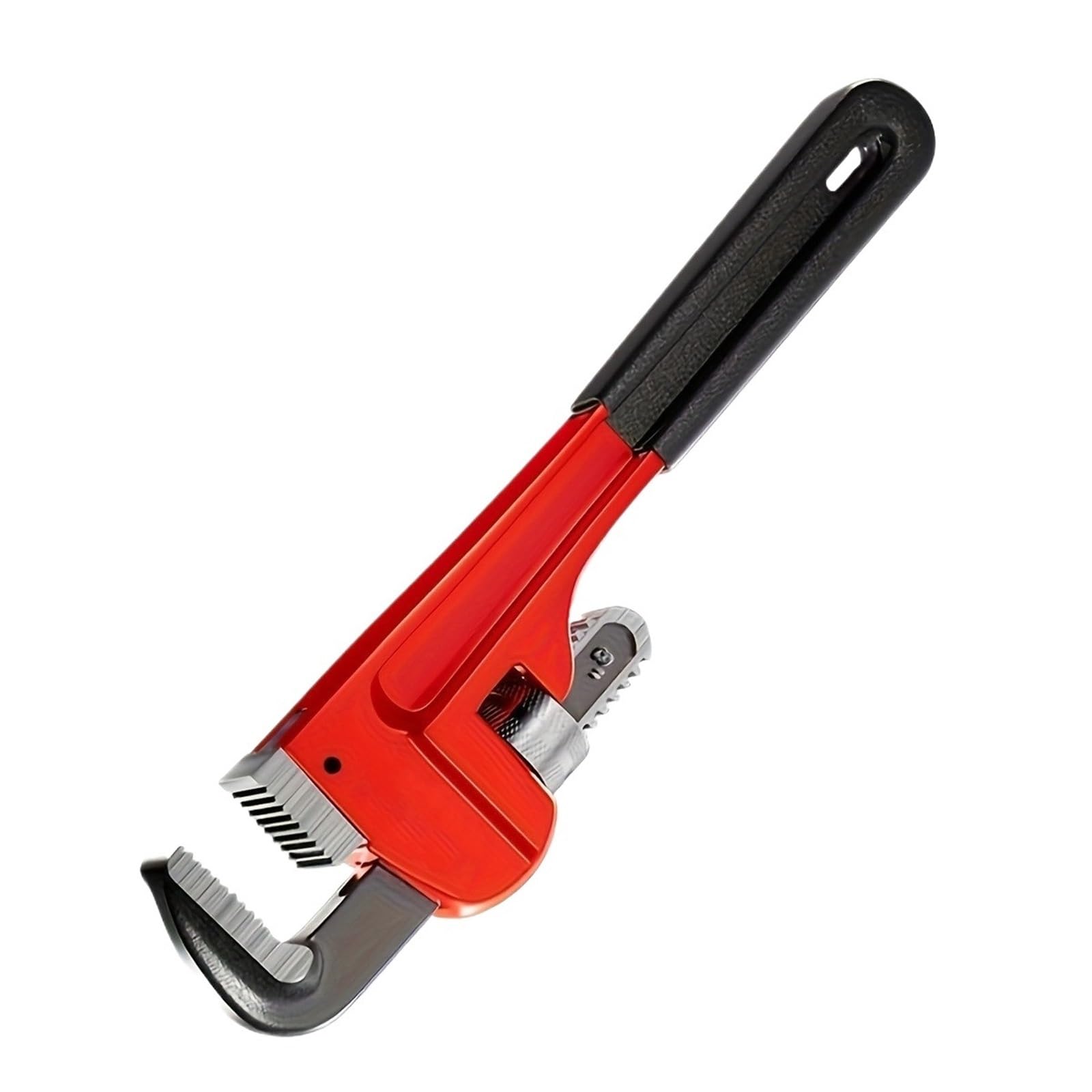 Baynopurin 10Inch Adjustable Wrench 8 10 12 Inch Straight Pipe Wrench Heat Treated For Plumbing Maintenance Use(10Inch)
