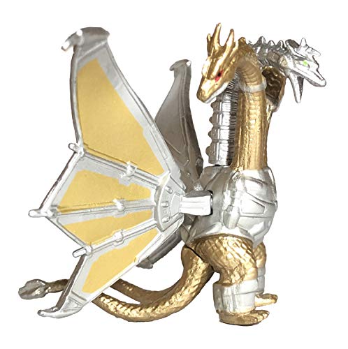 Twcare Set Of 4 Godzilla Toys Movable Joint Action Figures King Of The Monsters Burning Heisei Mecha Ghidorah Pack Plastic Mini Dinosaur Birthday Kids Cake Toppers Package #TOP7