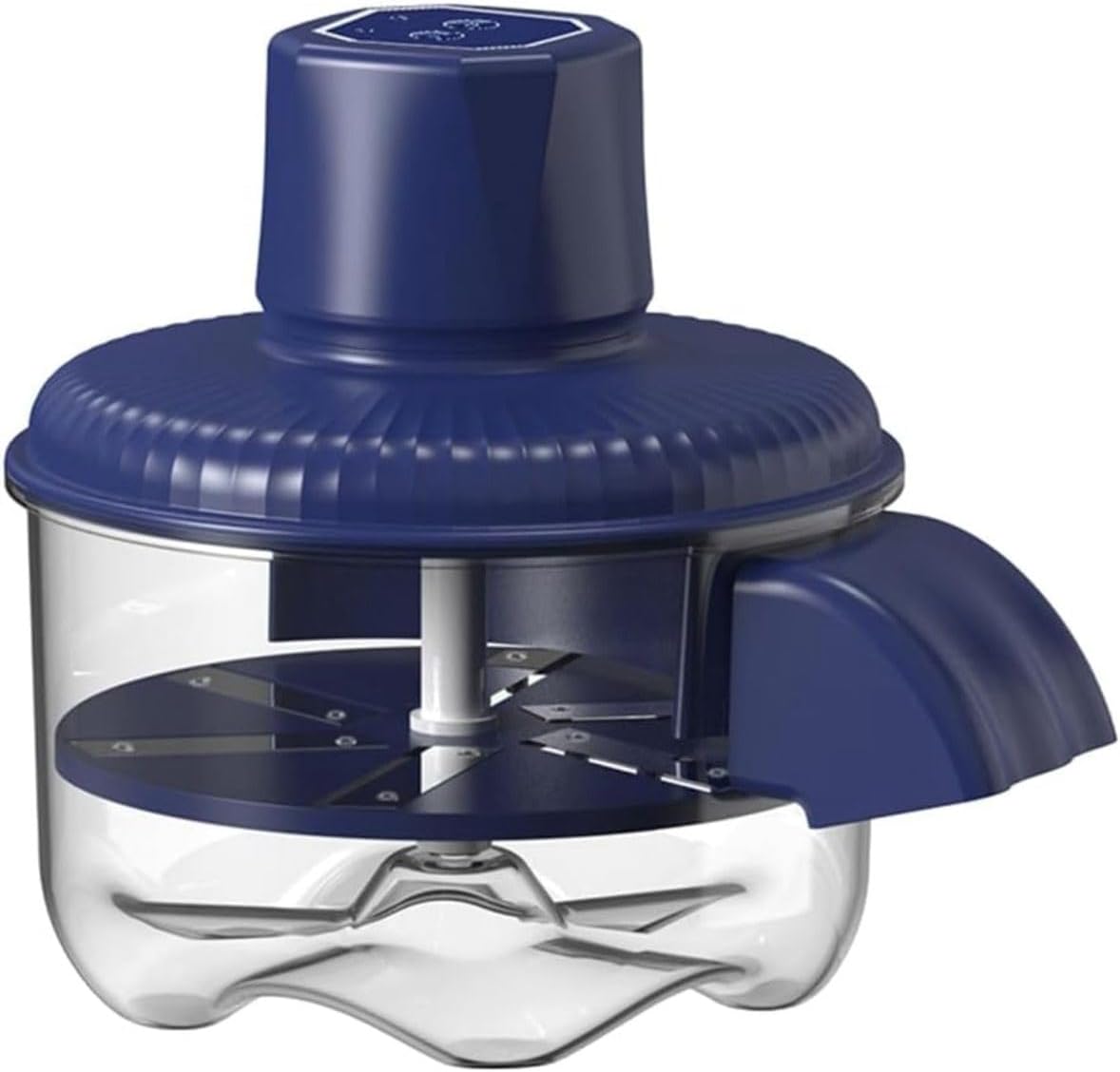 Automatic Electric Vegetable & Fruit Peeler – Rechargeable 2‑in‑1 Multifunctional Peeling Machine with Cleaning Brush for Garlic, Grapes, Apples, Potatoes & Small Produce (Blue)