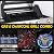 CIG GARDEN Dual Fuel Grill Combo, Propane & Charcoal BBQ with 52,000 BTU, 2 Side Shelves, Cast Iron Grid & Griddle Plate, Outdoor Grill for Patio, Backyard, Garden, Silver & Black