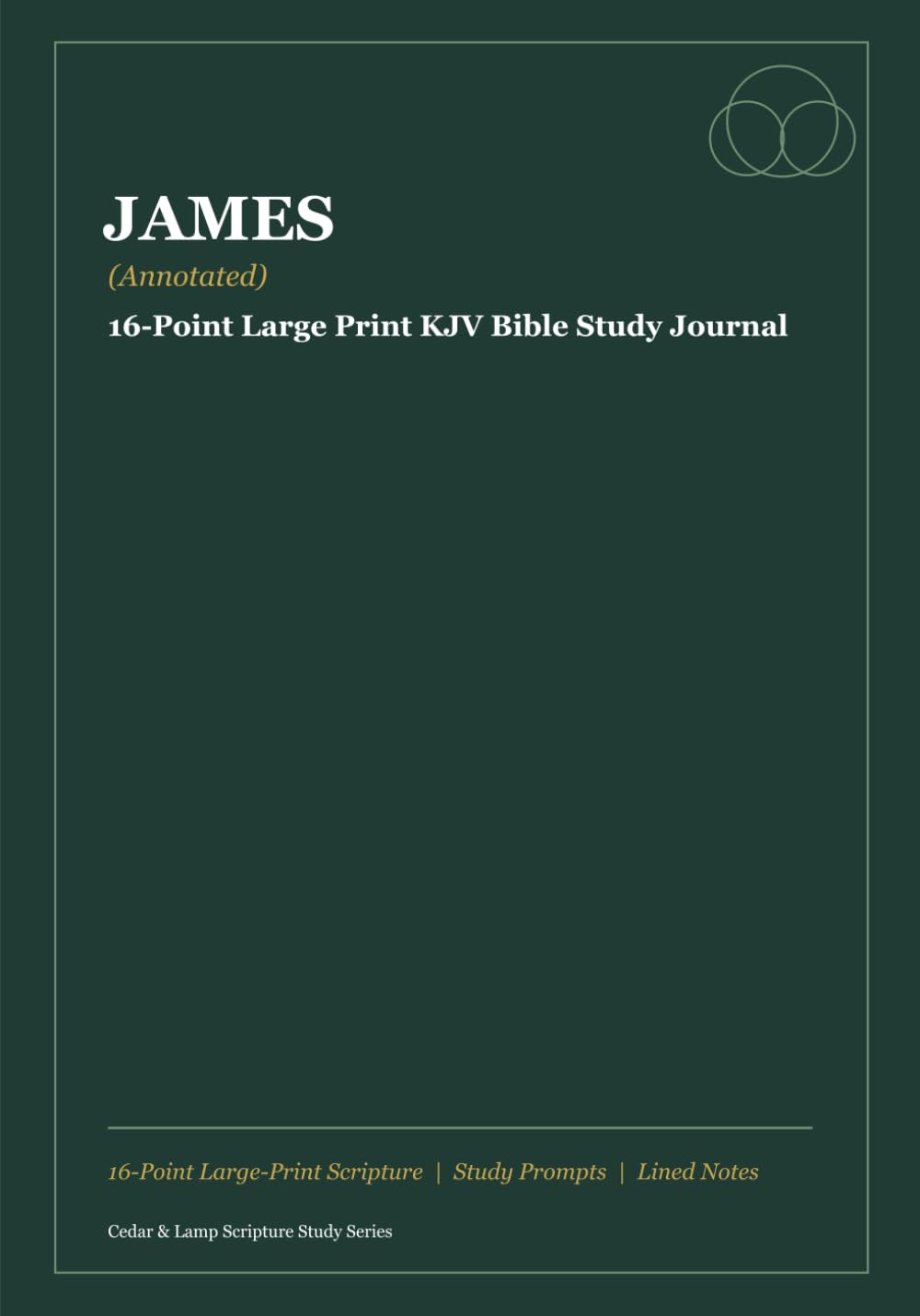 James (Annotated): 16-Point Large Print KJV Bible Study Journal