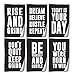 Inspirational Wall Art Quotes Wall Decor Posters (6) 11x17 on Thick 130LB Paper | Dorm Decor for College Girls & Boys | Motivational Wall Art | Sayings For Wall Decor | Support Gifts Women Men Friends
