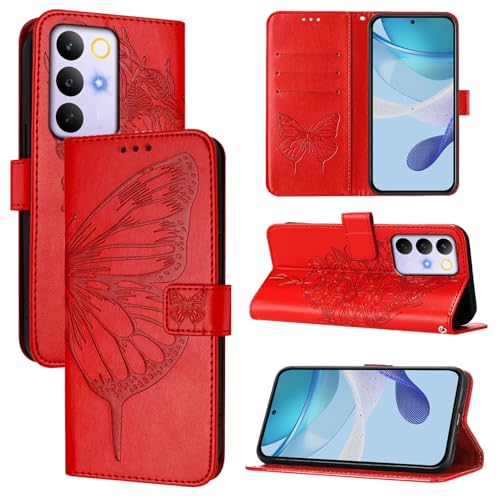 Ή@ for Oukitel C61 / C61 Pro tbvLbNX^htJ[hXbgtzveN^[Jo[ Red